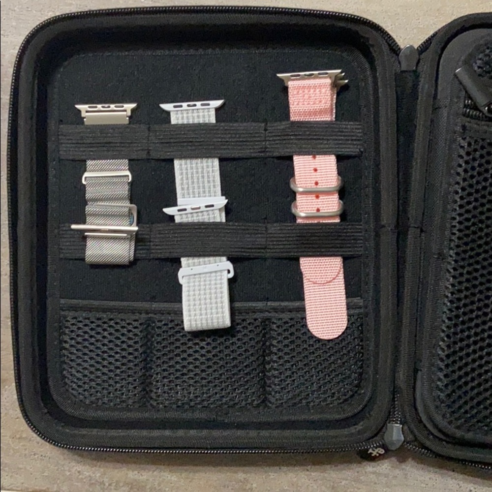 Epic watch bag storage case and misc watch bands